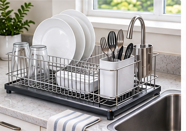 How to Keep a Dish-Drying Rack Clean