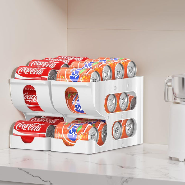 Clear Rolling Beverage-Can Dispenser