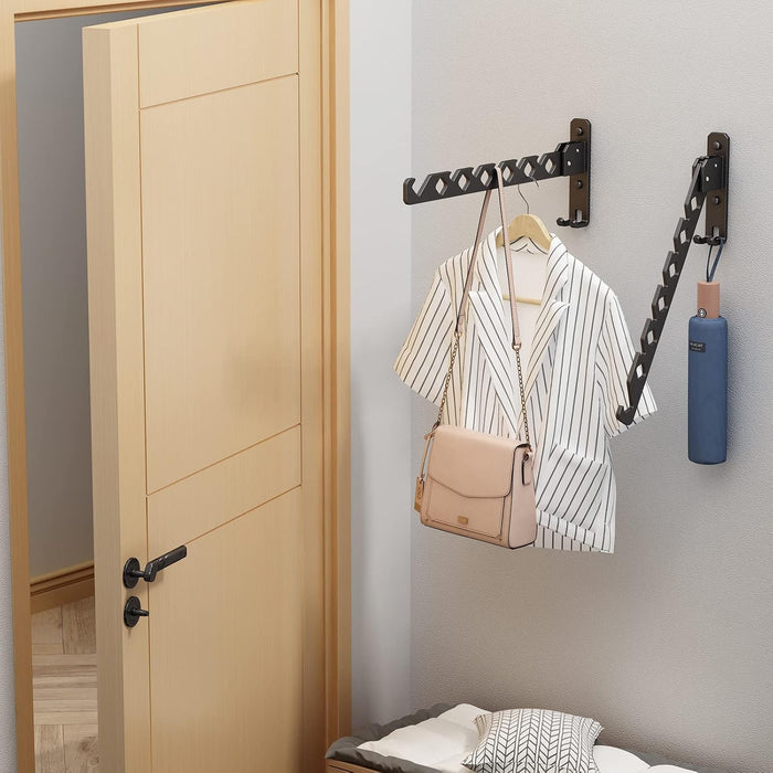 Foldaway Wall-Mounted Hanging Rack