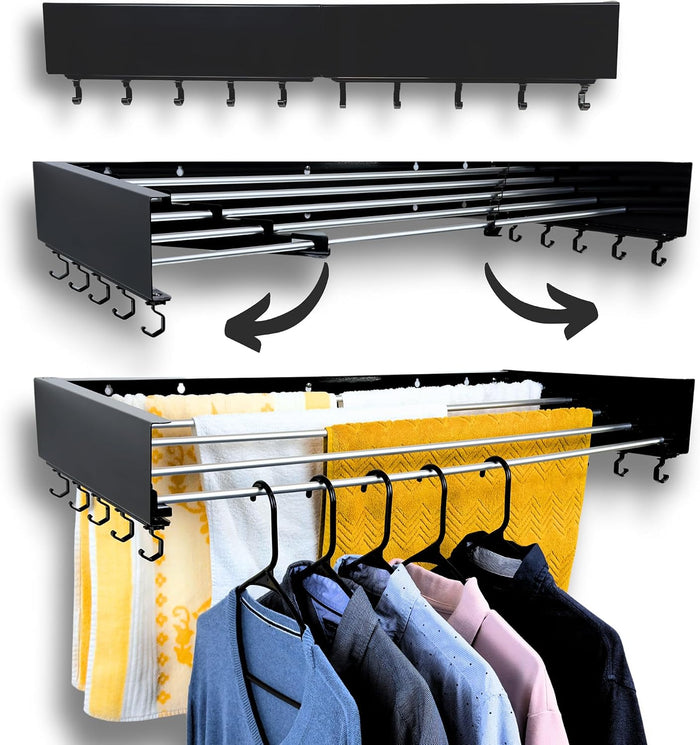 Collapsible Wall-Mounted Drying Rack